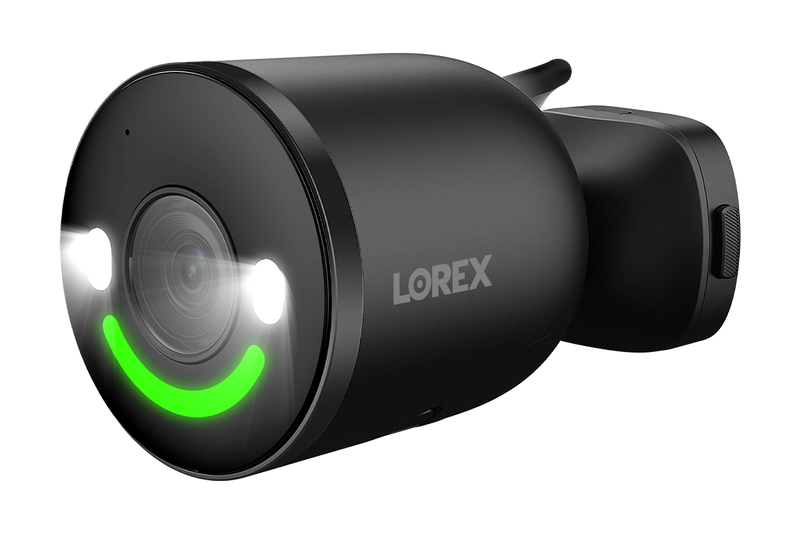 Lorex 4K Spotlight Indoor/Outdoor Wi-Fi 6 Security Camera with Smart Security Lighting - Single / Black