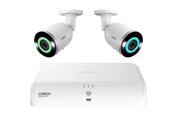 Lorex Fusion Series 4K+ 16 Channel (8 Wired + 8 Fusion Wi-Fi) 2TB Wired System with H16 Wired 4K IP Bullet Cameras