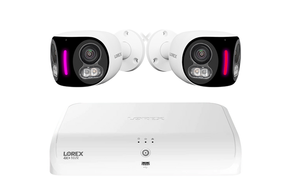 Lorex Fusion Series 4K+ 16 Channel (8 Wired + 8 Fusion Wi-Fi) 2TB Wired System with H20 Wired 4K IP Dual Lens Cameras