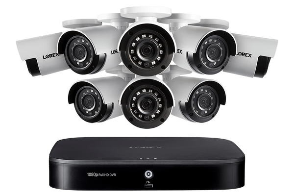 1080p HD 8-Channel Security System with Eight 1080p HD Outdoor Cameras, Advanced Motion Detection and Smart Home Voice Control